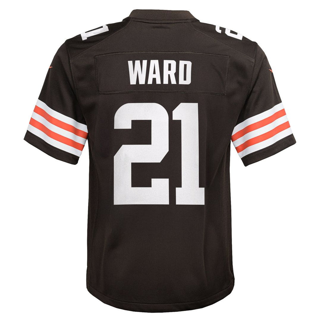 Denzel Ward Cleveland Browns Nike Youth Game Jersey - Brown Official NFL Team Apparel Football Fan Gear