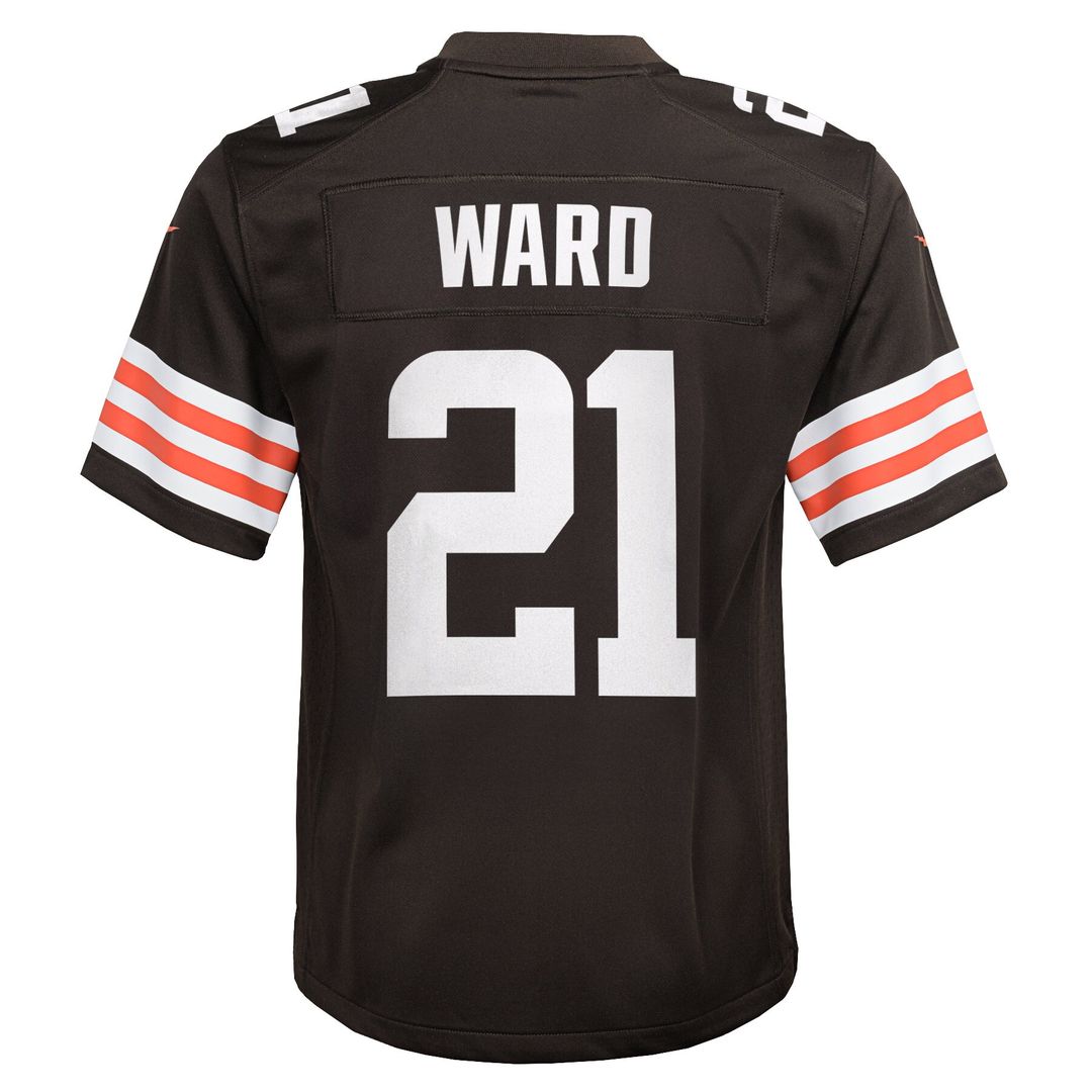 Denzel Ward Cleveland Browns Nike Youth Game Jersey - Brown Official NFL Team Apparel Football Fan Gear