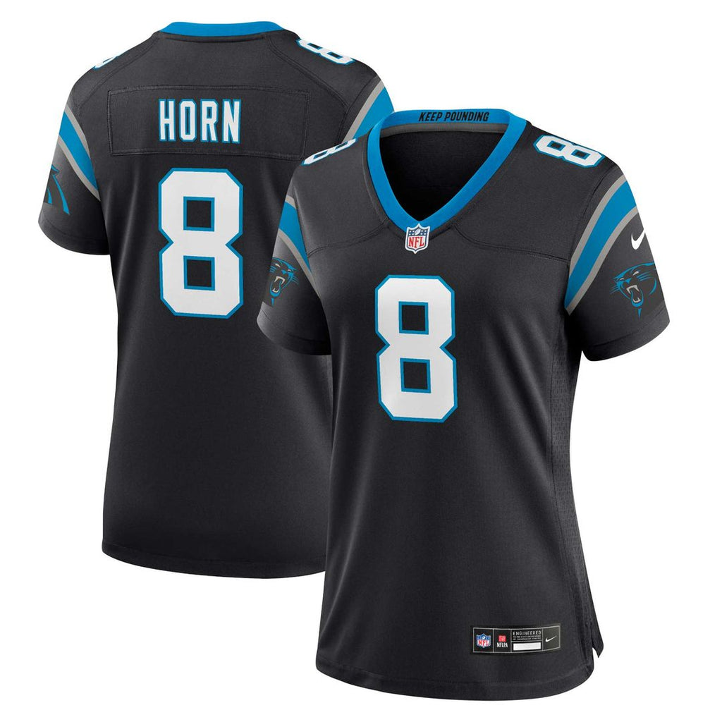 Jaycee Horn Carolina Panthers Nike Women's Player Jersey - Black Official NFL Team Apparel Football Fan Gear