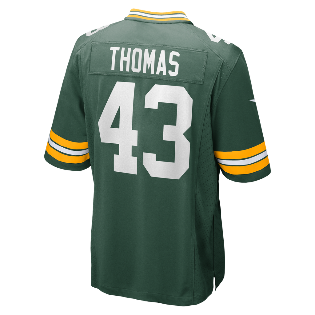 Kiondre Thomas Green Bay Packers Nike Game Player Jersey - Green Official NFL Team Apparel Football Fan Gear