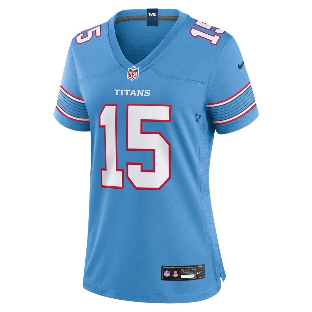 Keldric Faulk Tennessee Titans Nike Women's Team Game Jersey - Light Blue Official NFL Team Apparel Football Fan Gear