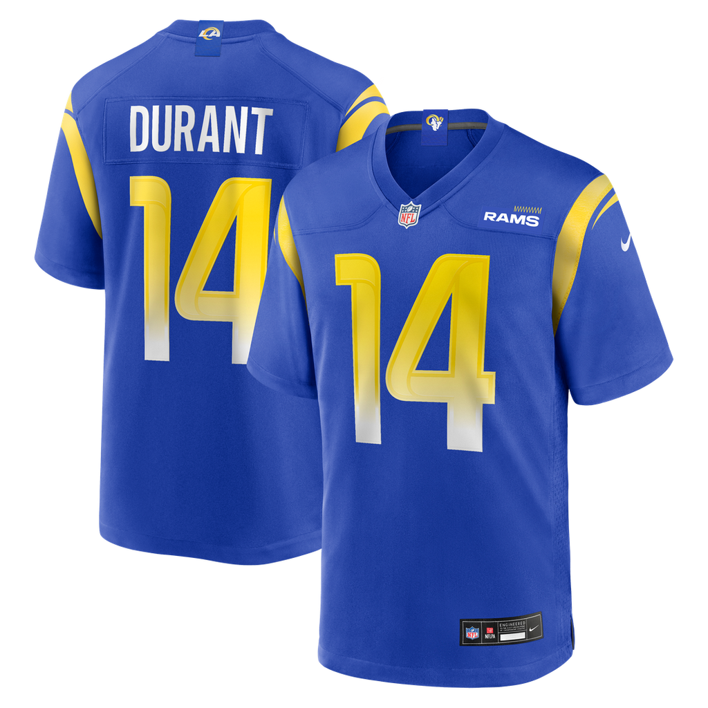 Cobie Durant Los Angeles Rams Nike Game Player Jersey - Royal Official NFL Team Apparel Football Fan Gear