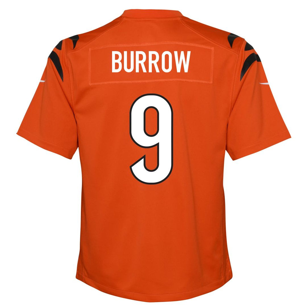 Joe Burrow Cincinnati Bengals Nike Youth Game Jersey - Orange Official NFL Team Apparel Football Fan Gear