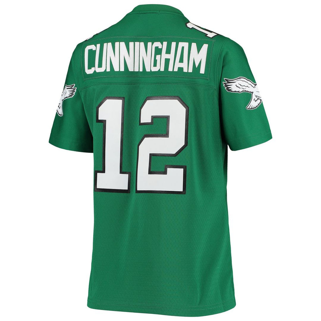 Randall Cunningham Philadelphia Eagles Mitchell & Ness Women's 1990 Legacy Replica Jersey - Kelly Green Official NFL Team Apparel Football Fan Gear