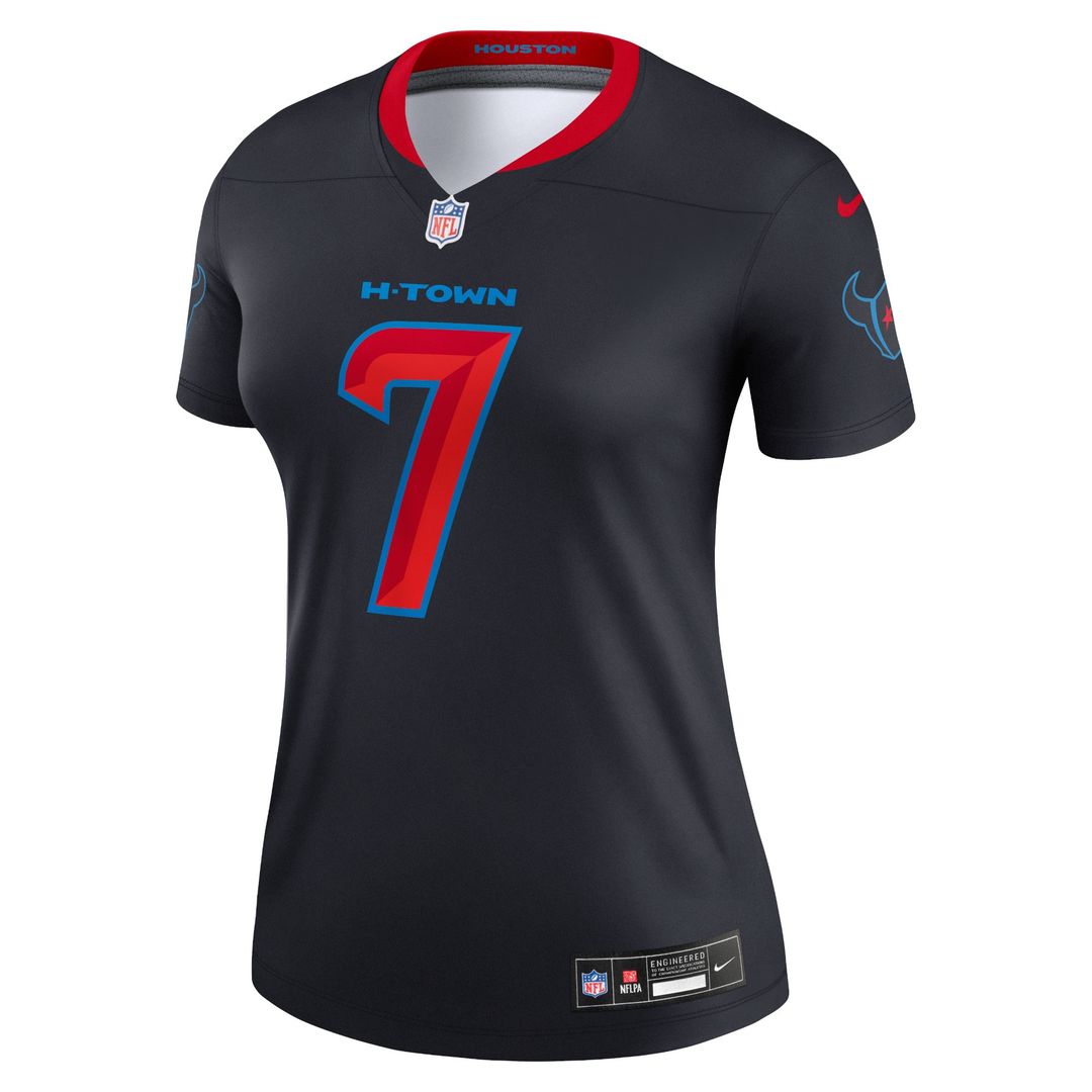 C.J. Stroud Houston Texans Nike Women's Alternate Legend Player Performance Top - Navy NFL Fan Gear Popular Style