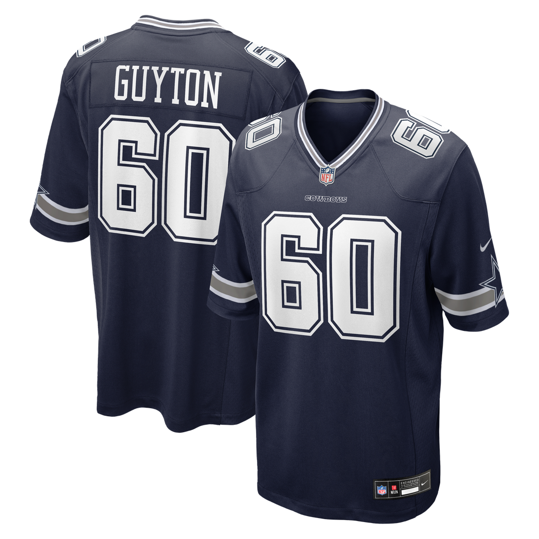 Tyler Guyton Dallas Cowboys Nike Player Game Jersey - Navy Official NFL Team Apparel Football Fan Gear