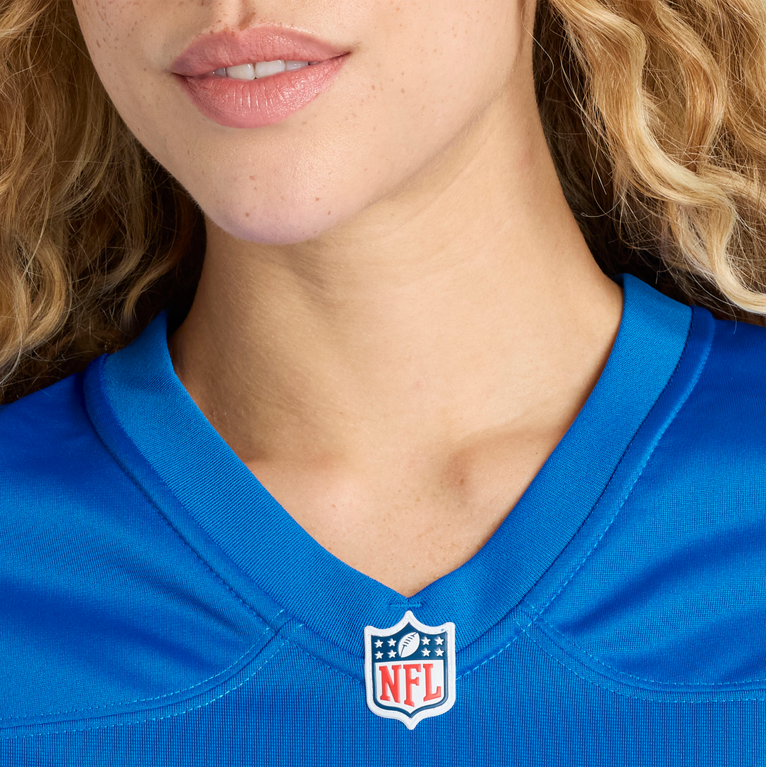 Chuck Clark Detroit Lions Nike Women's Team Game Jersey - Blue Official NFL Team Apparel Football Fan Gear