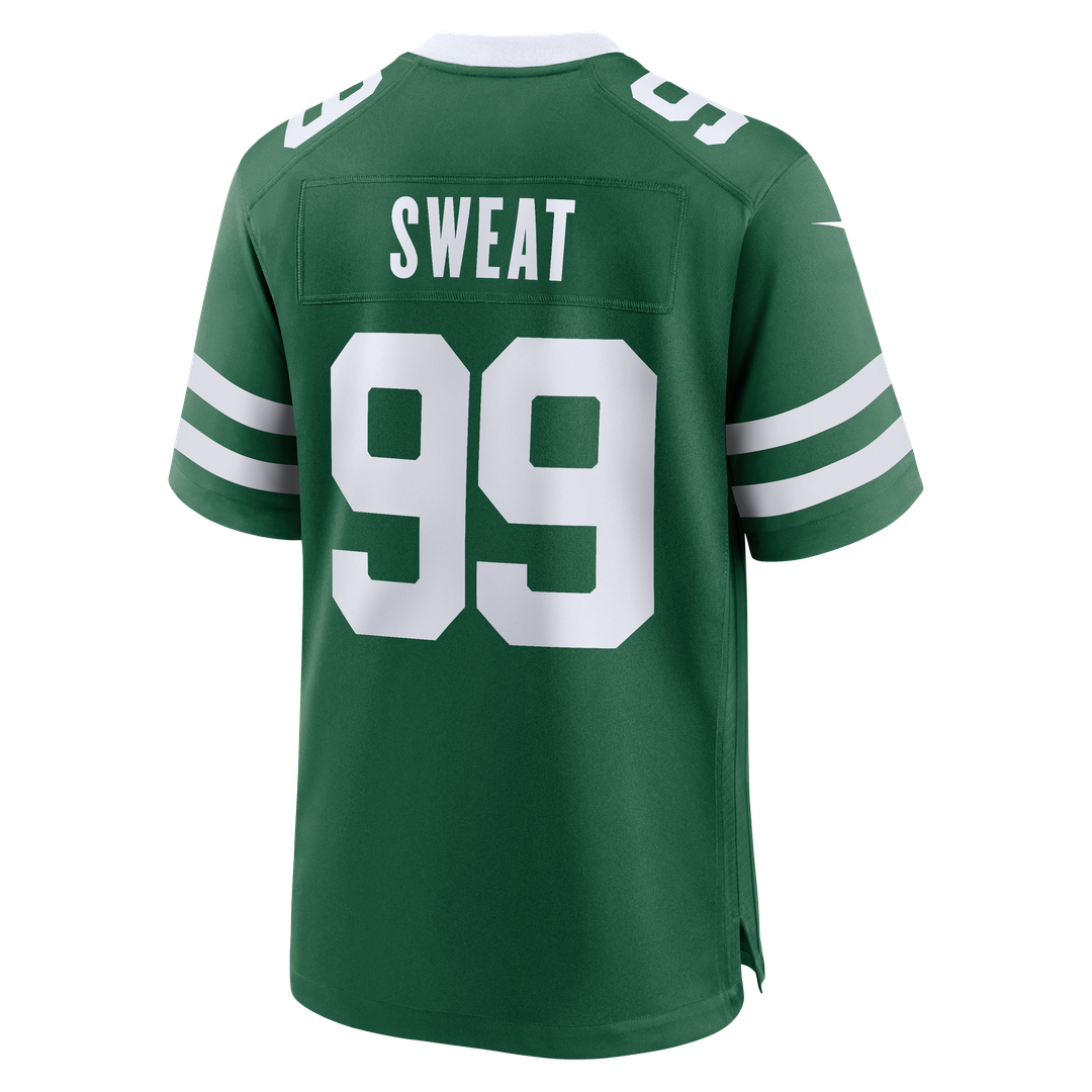T'Vondre Sweat New York Jets Nike Team Game Jersey - Legacy Green Official NFL Team Apparel Football Fan Gear