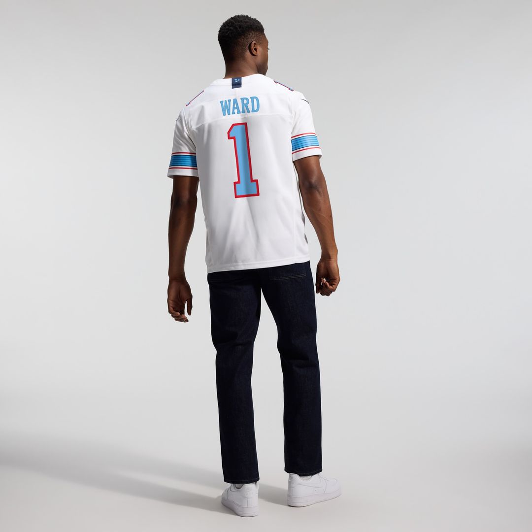 Cameron Ward Tennessee Titans Nike Vapor F.U.S.E. Stitched Limited Jersey - White Official NFL Team Apparel Football Fan Gear