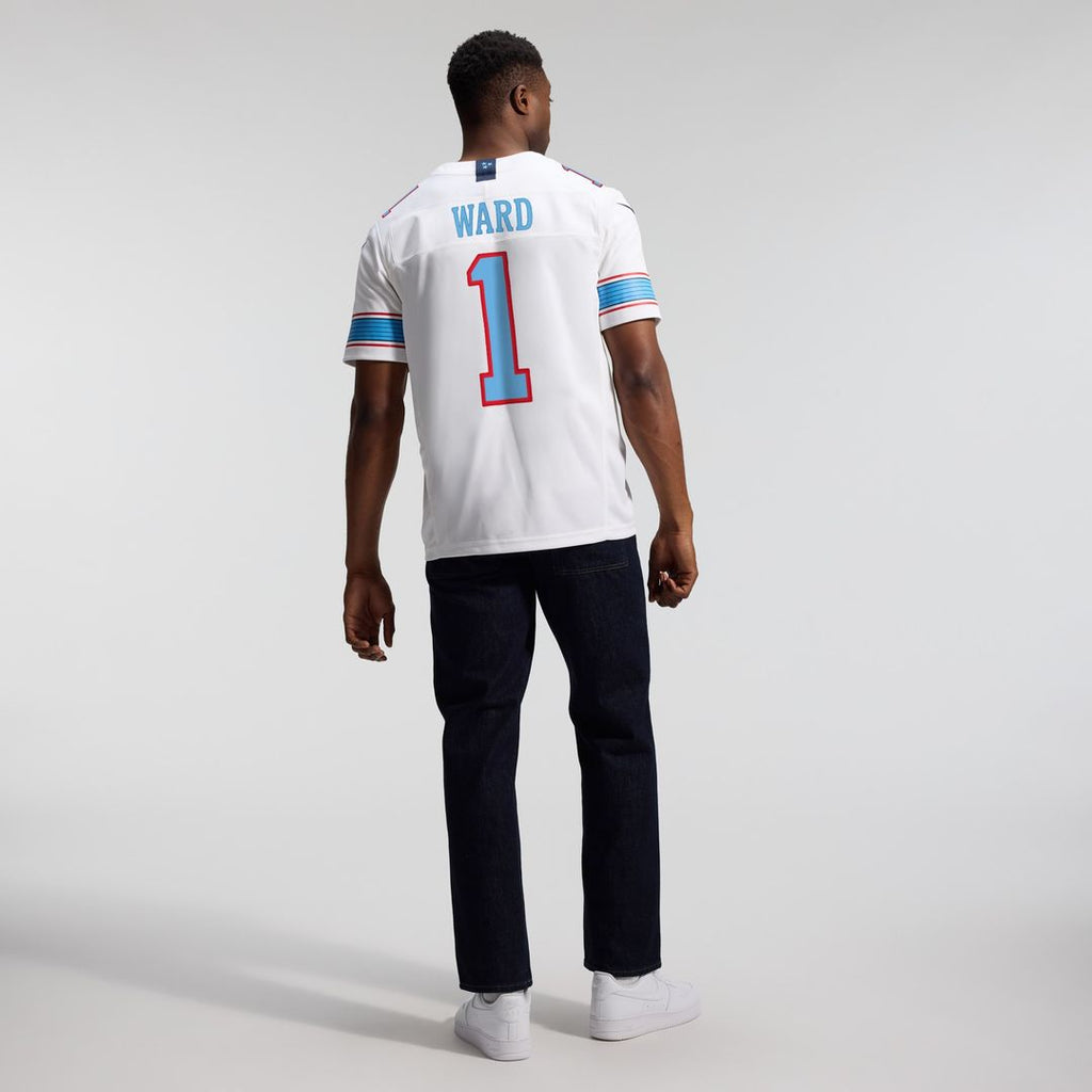 Cameron Ward Tennessee Titans Nike Vapor F.U.S.E. Stitched Limited Jersey - Light Blue Official NFL Team Apparel Football Fan Gear