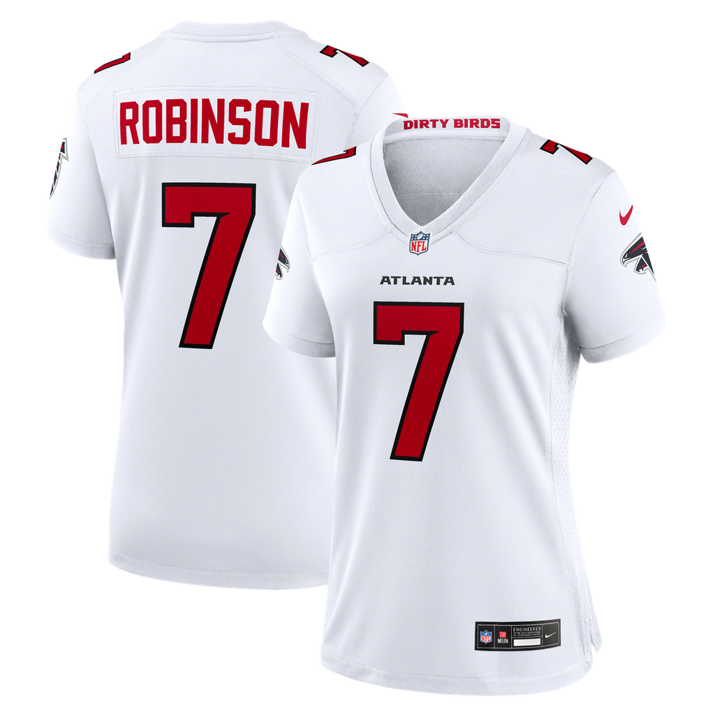 Bijan Robinson Atlanta Falcons Nike Women's Game Jersey - White Official NFL Team Apparel Football Fan Gear