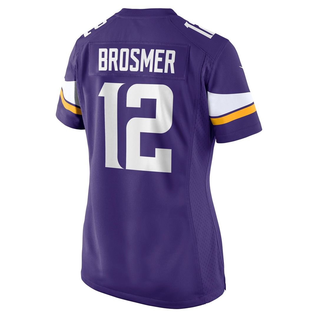 Max Brosmer Minnesota Vikings Nike Women's Team Game Jersey - Purple Official NFL Team Apparel Football Fan Gear