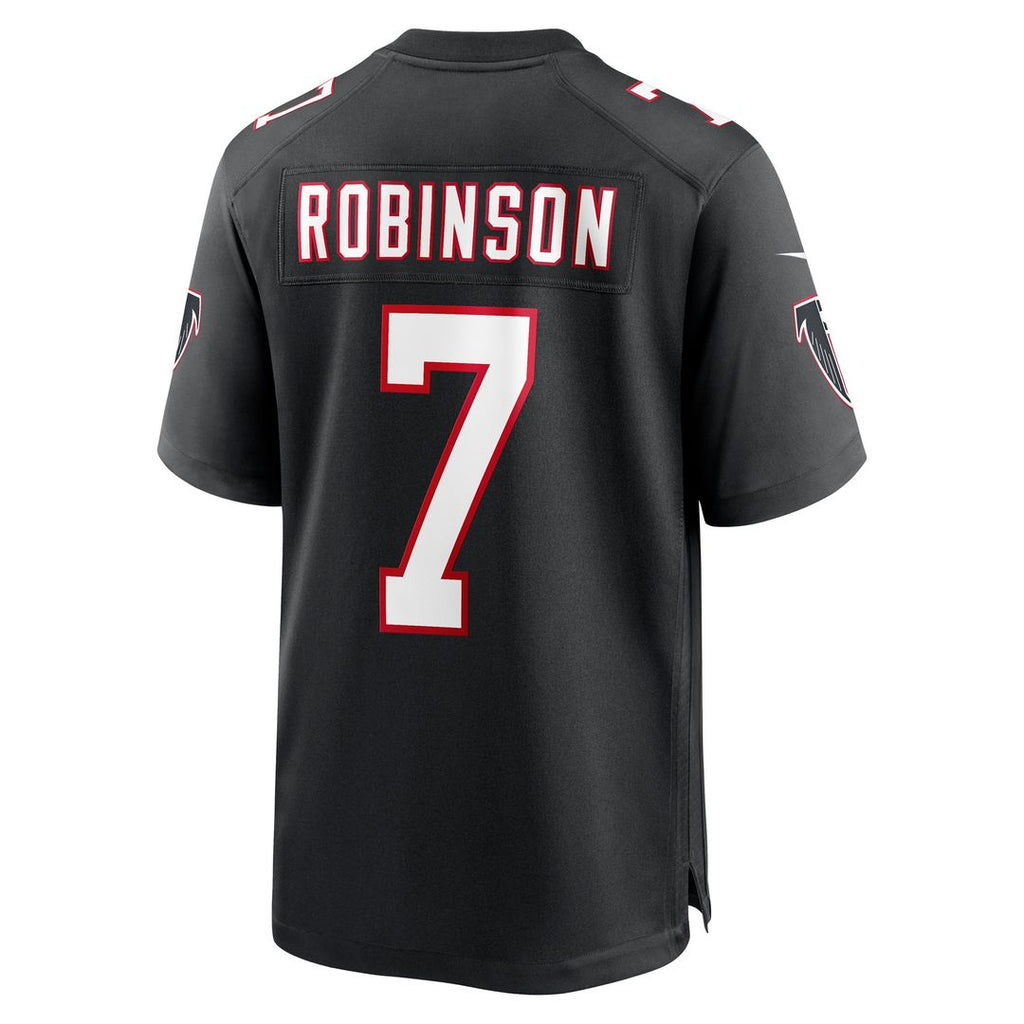 Bijan Robinson Atlanta Falcons Nike Throwback Game Jersey - Black Official NFL Team Apparel Football Fan Gear