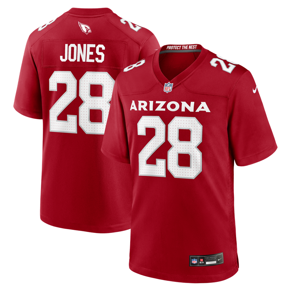 Elijah Jones Arizona Cardinals Nike Team Game Jersey - Cardinal Official NFL Team Apparel Football Fan Gear