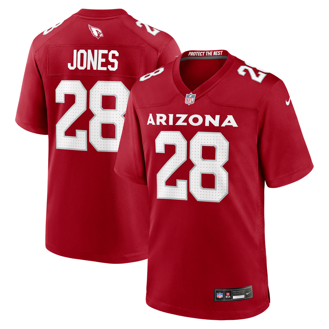 Elijah Jones Arizona Cardinals Nike Team Game Jersey - Cardinal Official NFL Team Apparel Football Fan Gear
