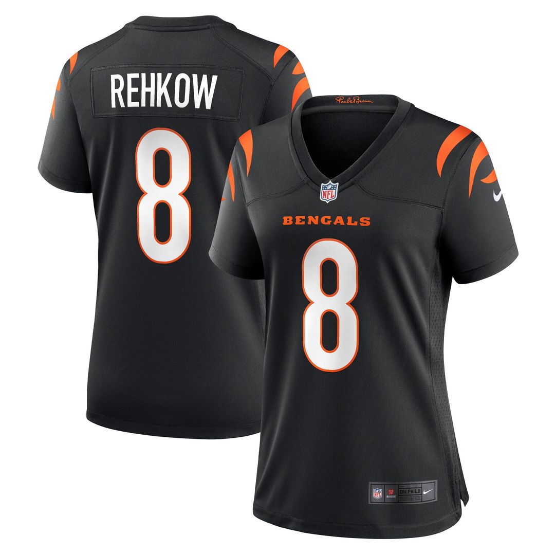 Ryan Rehkow Cincinnati Bengals Nike Women's Game Jersey - Black Official NFL Team Apparel Football Fan Gear