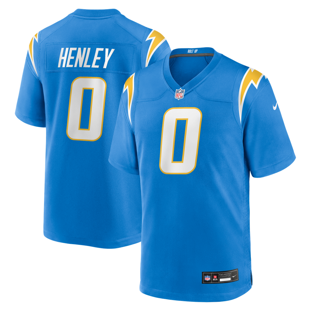 Daiyan Henley Los Angeles Chargers Nike Team Game Jersey - Powder Blue Official NFL Team Apparel Football Fan Gear