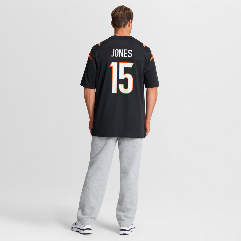 Charlie Jones Cincinnati Bengals Nike Team Game Jersey - Black Official NFL Team Apparel Football Fan Gear