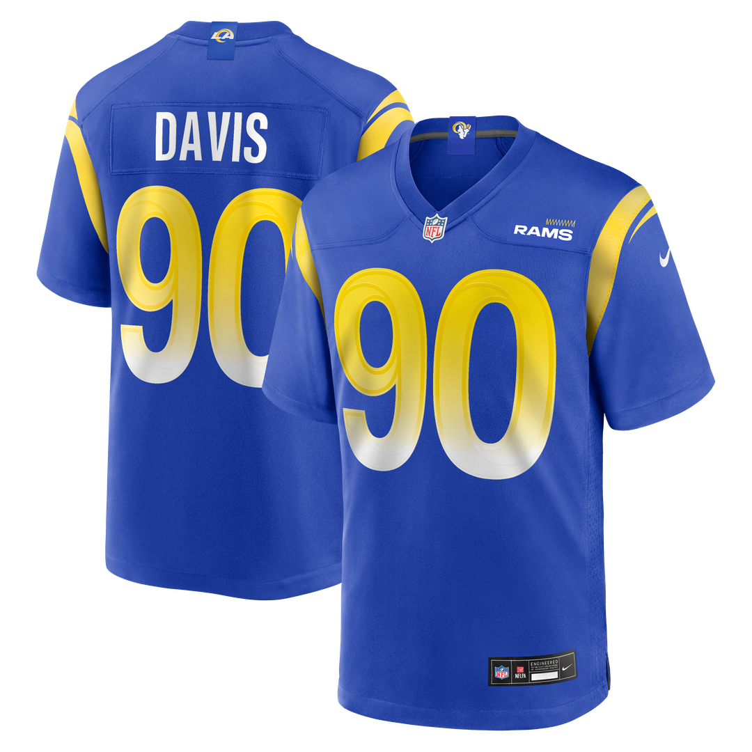 Tyler Davis Los Angeles Rams Nike Team Game Jersey - Royal Official NFL Team Apparel Football Fan Gear