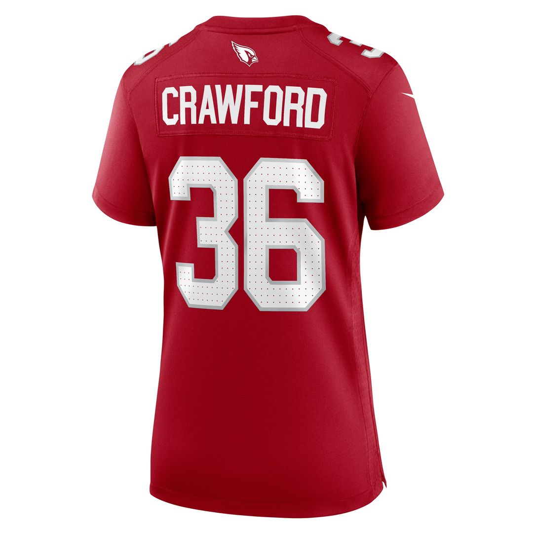 Kitan Crawford Arizona Cardinals Nike Women's Team Game Jersey - Cardinal Official NFL Team Apparel Football Fan Gear