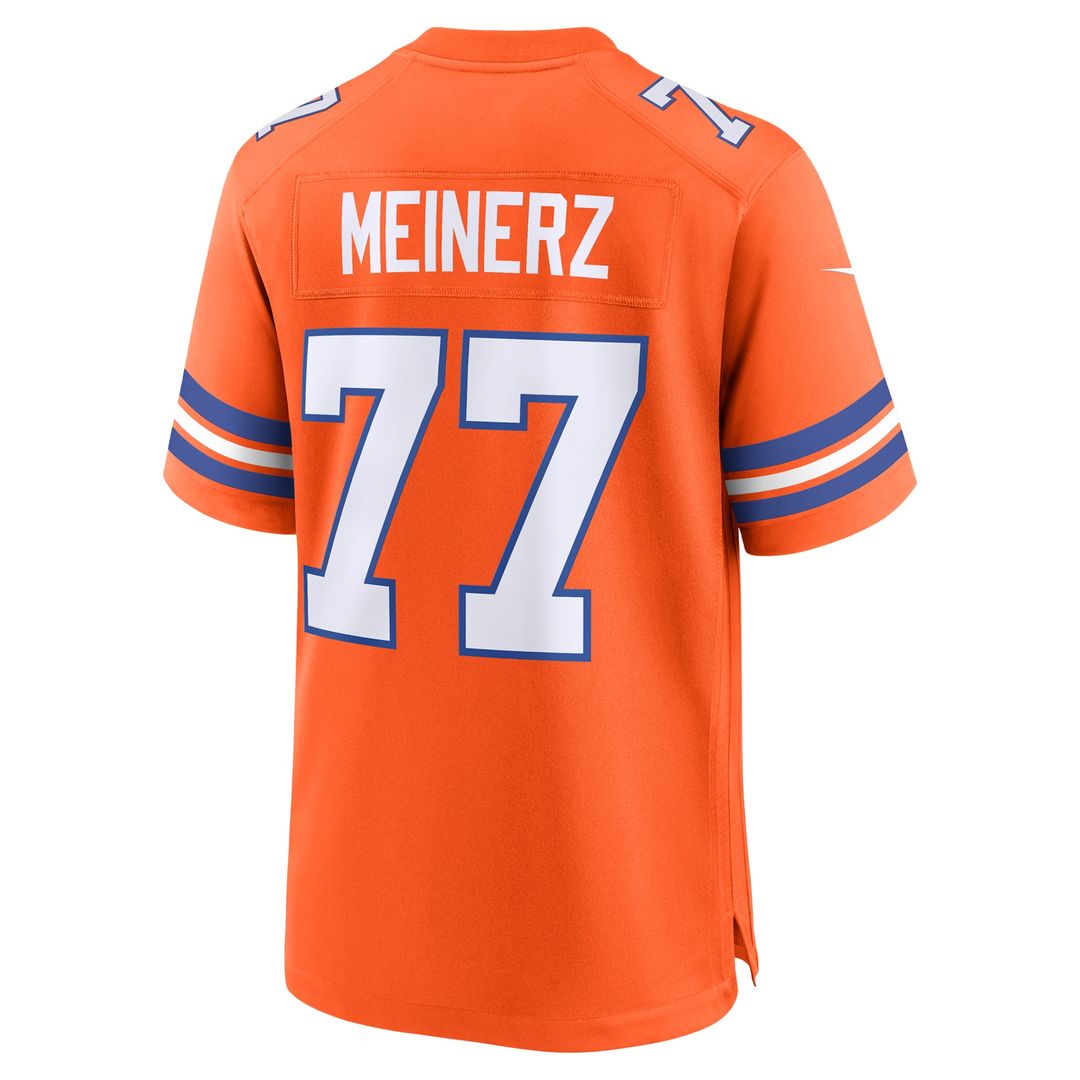Quinn Meinerz Denver Broncos Nike Alternate Game Jersey - Orange Official NFL Team Apparel Football Fan Gear