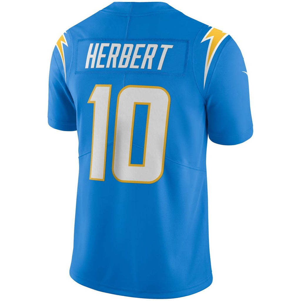 Justin Herbert Los Angeles Chargers Nike Vapor Limited Jersey - Powder Blue Official NFL Team Apparel Football Fan Gear
