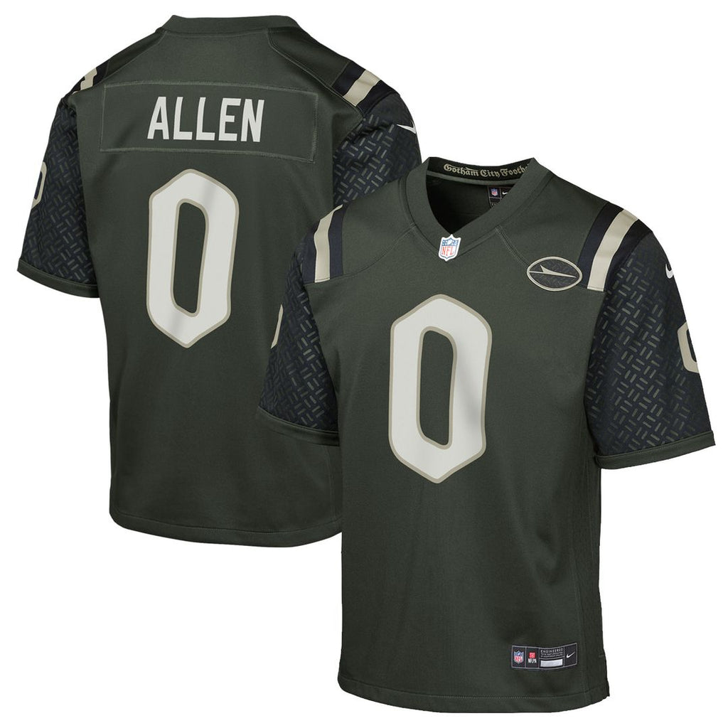 Braelon Allen New York Jets Nike Youth 2025 Rivalries Collection Game Jersey - Gotham Green Official NFL Team Apparel Football Fan Gear