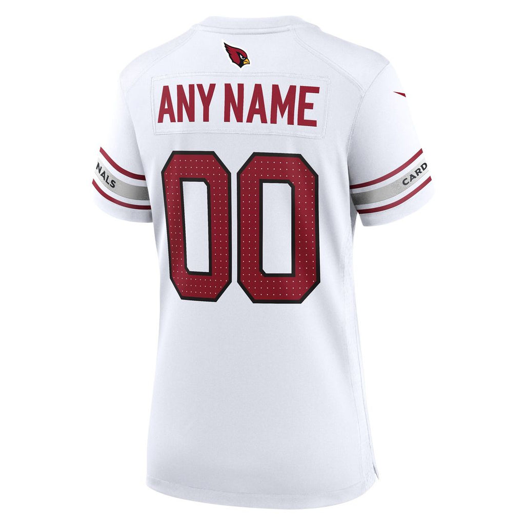 Arizona Cardinals Nike Women's Custom Game Jersey - White Official NFL Team Apparel Football Fan Gear