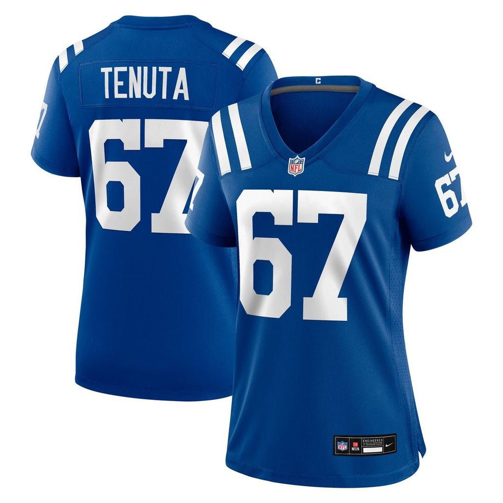 Luke Tenuta Indianapolis Colts Nike Women's Team Game Jersey - Royal Official NFL Team Apparel Football Fan Gear