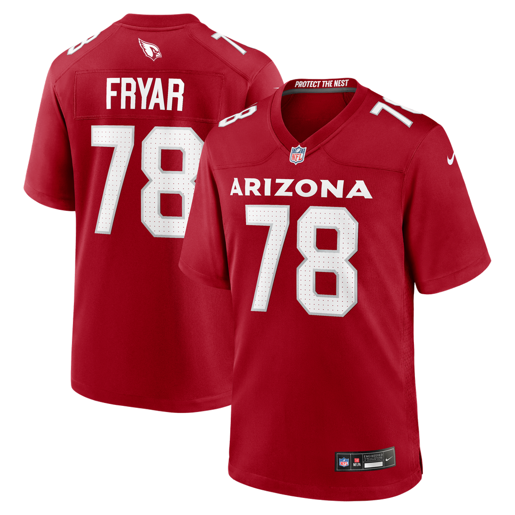 Josh Fryar Arizona Cardinals Nike Team Game Jersey - Cardinal Official NFL Team Apparel Football Fan Gear