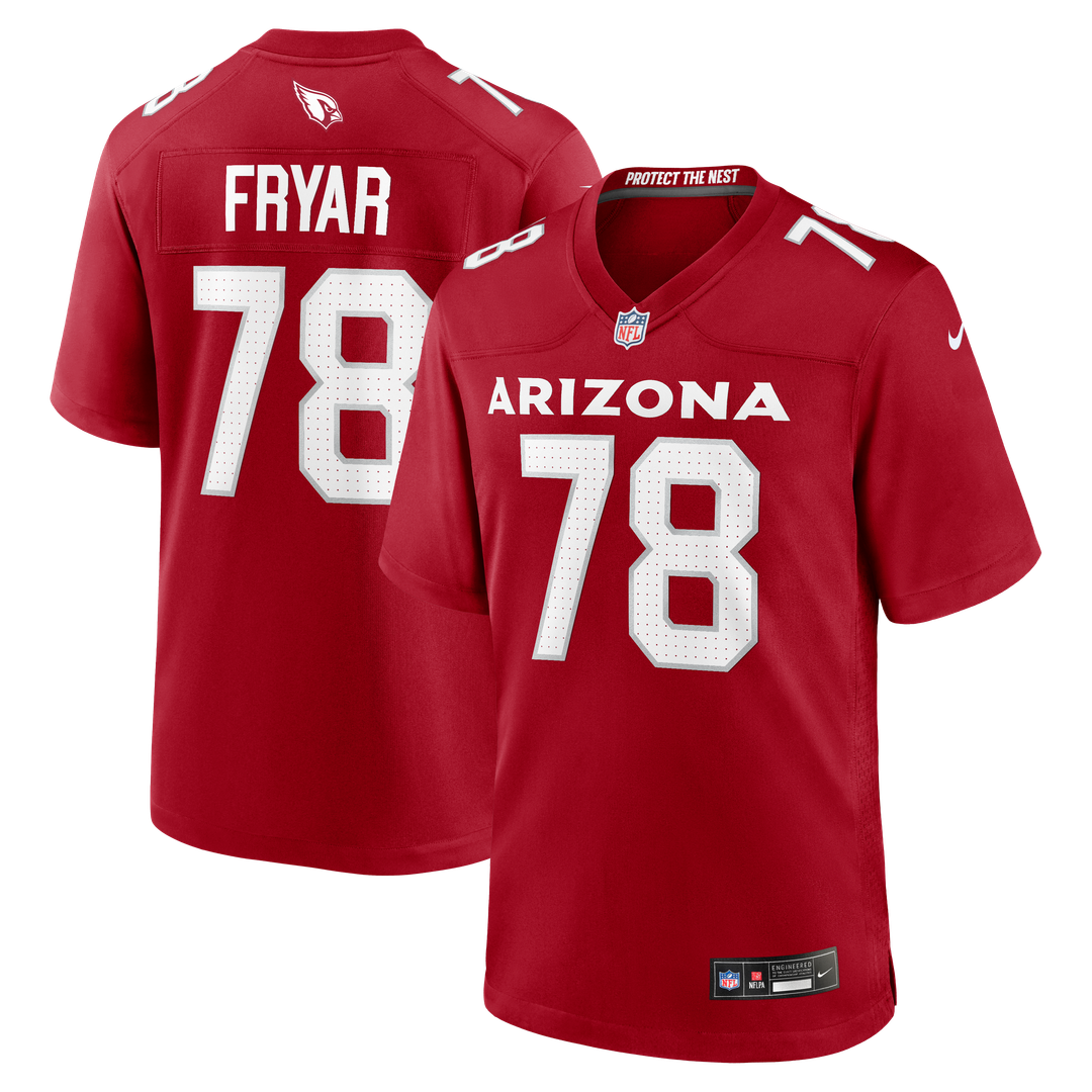 Josh Fryar Arizona Cardinals Nike Team Game Jersey - Cardinal Official NFL Team Apparel Football Fan Gear