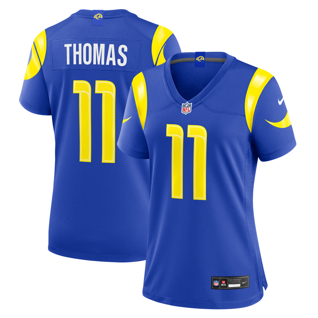 Keir Thomas Los Angeles Rams Nike Women's Team Game Jersey - Royal Official NFL Team Apparel Football Fan Gear