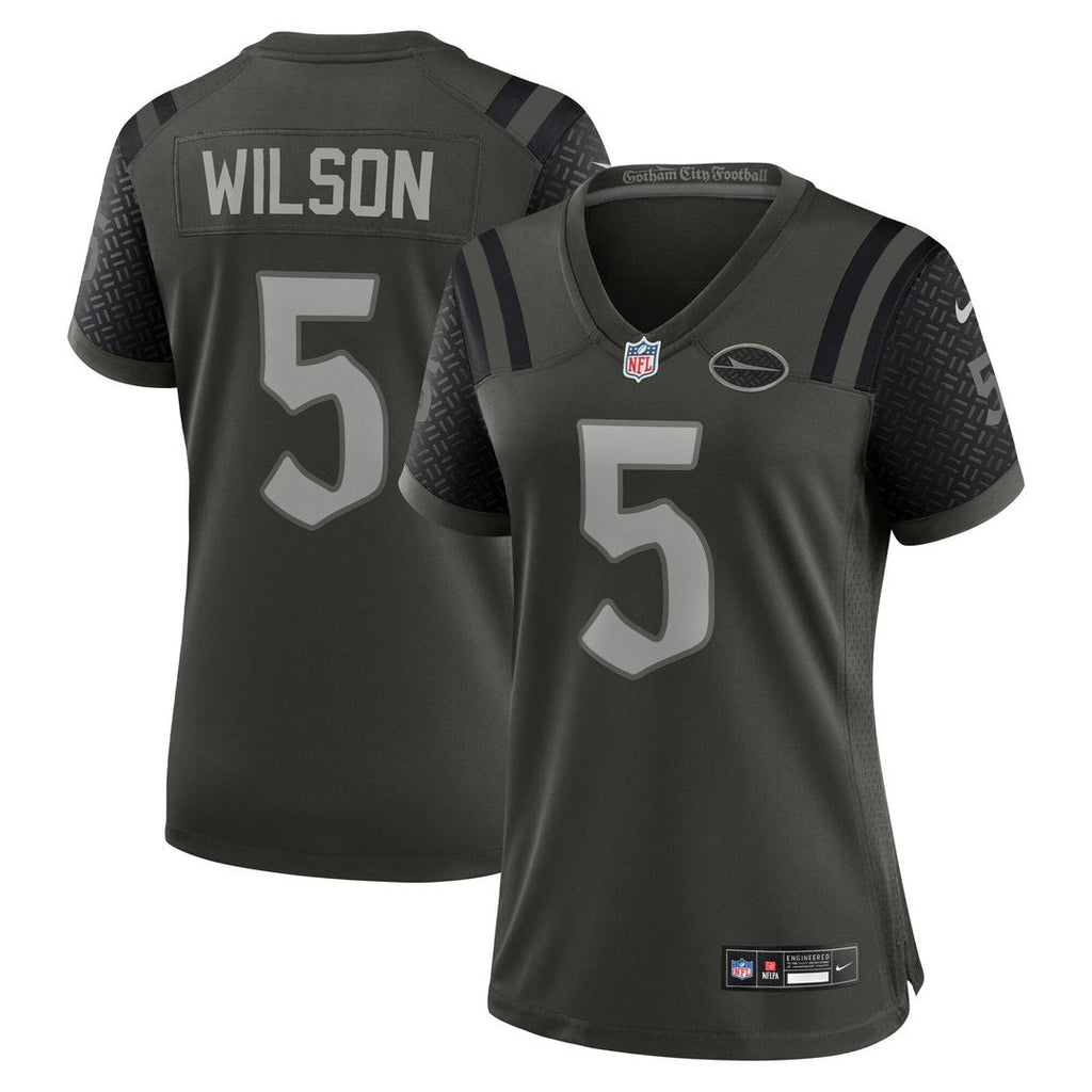 Garrett Wilson New York Jets Nike Women's 2025 Rivalries Collection Game Jersey - Gotham Green Official NFL Team Apparel Football Fan Gear