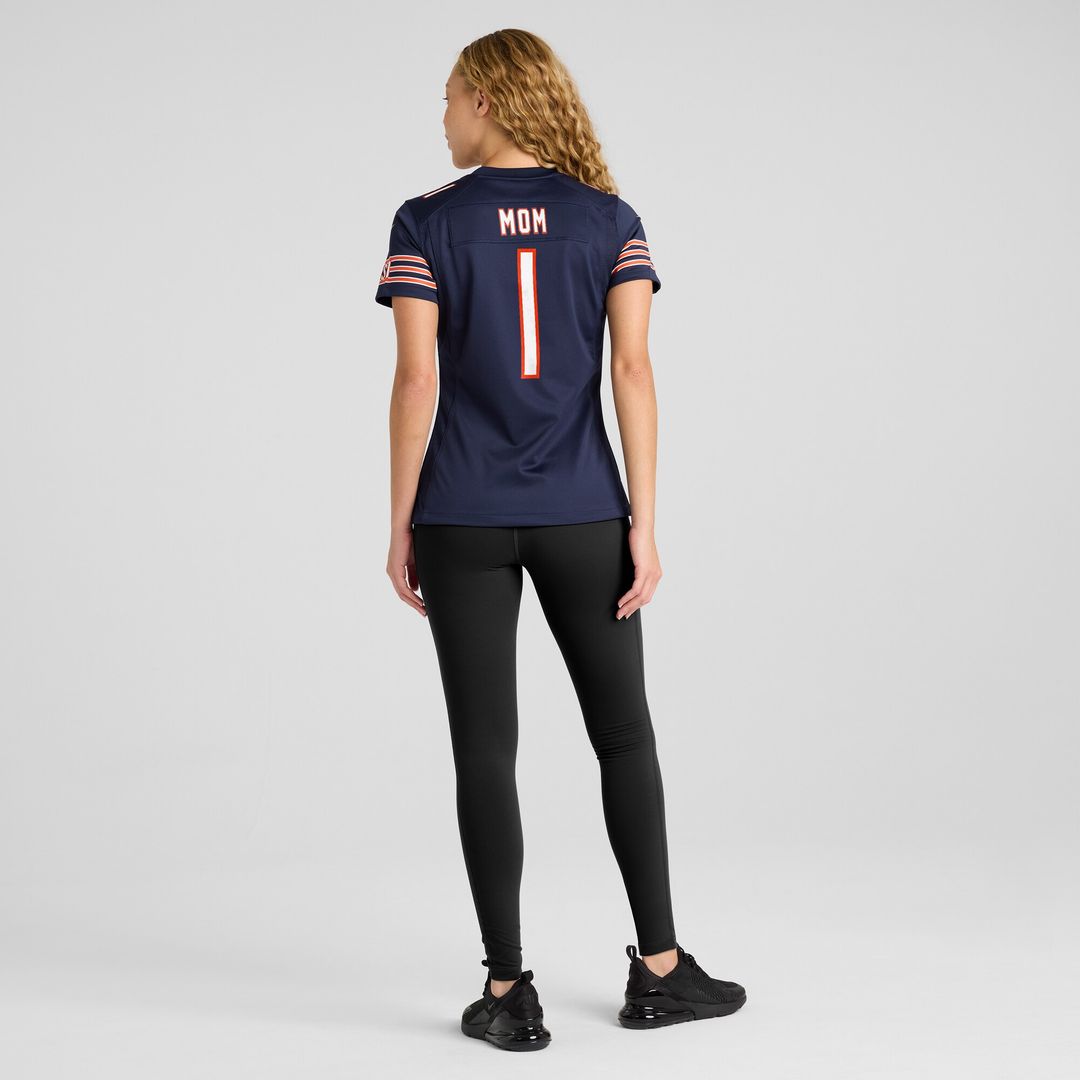 Number 1 Mom Chicago Bears Nike Women's Game Jersey - Navy Official NFL Team Apparel Football Fan Gear