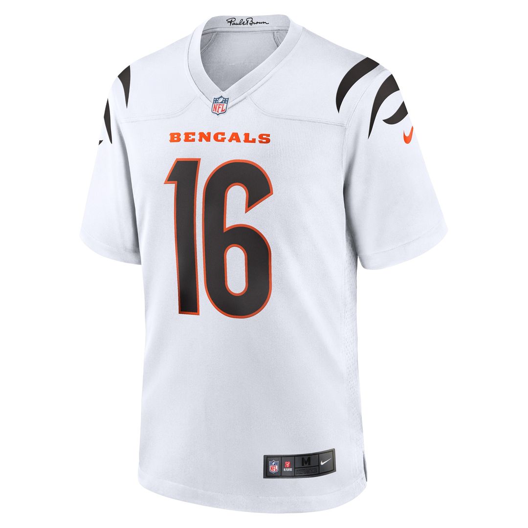 Joe Flacco Cincinnati Bengals Nike Game Jersey - White Official NFL Team Apparel Football Fan Gear