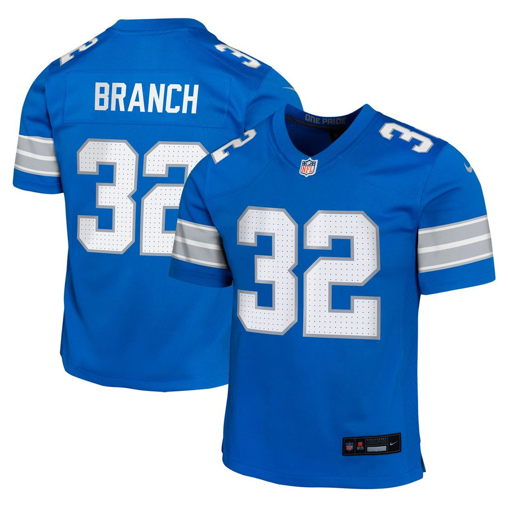 Brian Branch Detroit Lions Nike Youth Game Jersey - Blue Official NFL Team Apparel Football Fan Gear