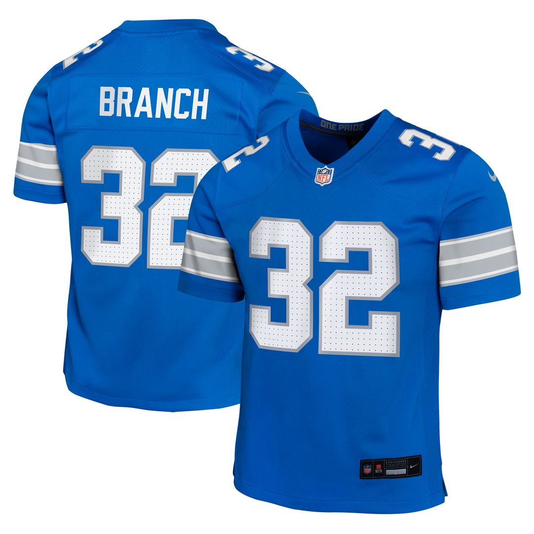 Brian Branch Detroit Lions Nike Youth Game Jersey - Blue Official NFL Team Apparel Football Fan Gear