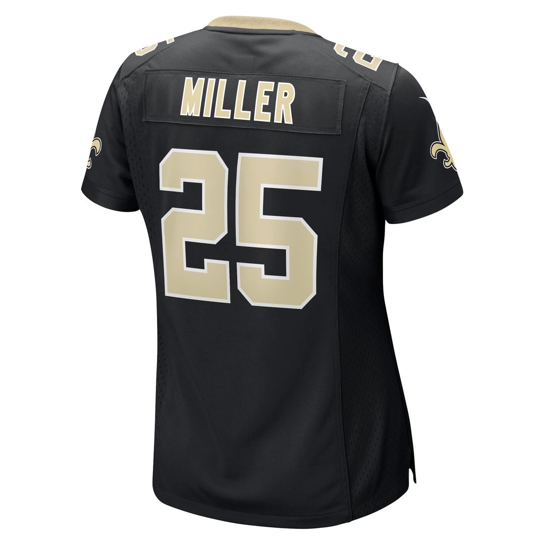 Kendre Miller New Orleans Saints Nike Women's Team Game Jersey - Black Official NFL Team Apparel Football Fan Gear