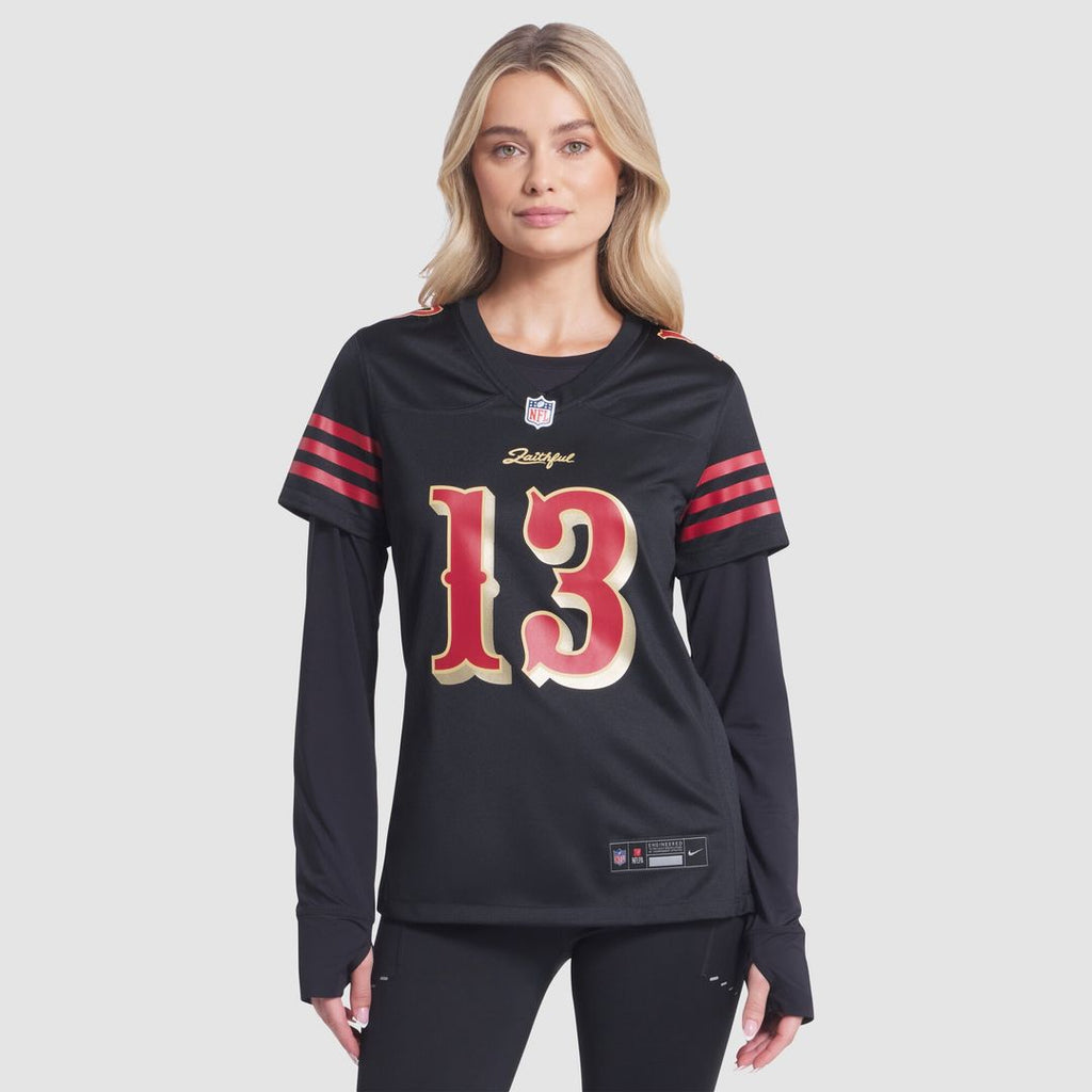 Brock Purdy San Francisco 49ers Nike Women's 2025 Rivalries Collection Game Jersey - Black Official NFL Team Apparel Football Fan Gear