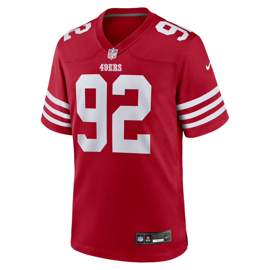 Yetur Gross-Matos San Francisco 49ers Nike Team Game Jersey - Scarlet Official NFL Team Apparel Football Fan Gear