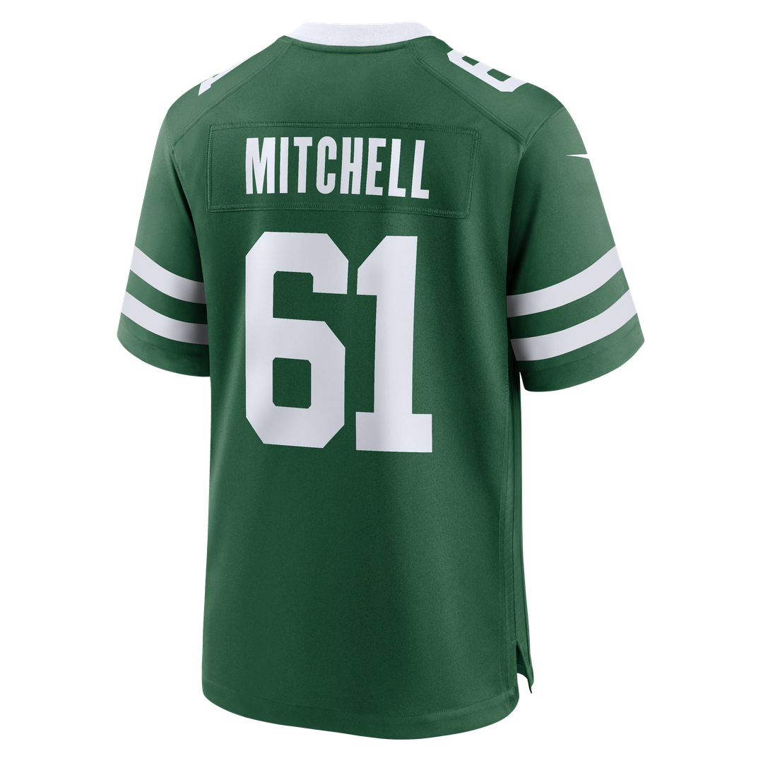 Max Mitchell New York Jets Nike Team Game Jersey - Legacy Green Official NFL Team Apparel Football Fan Gear