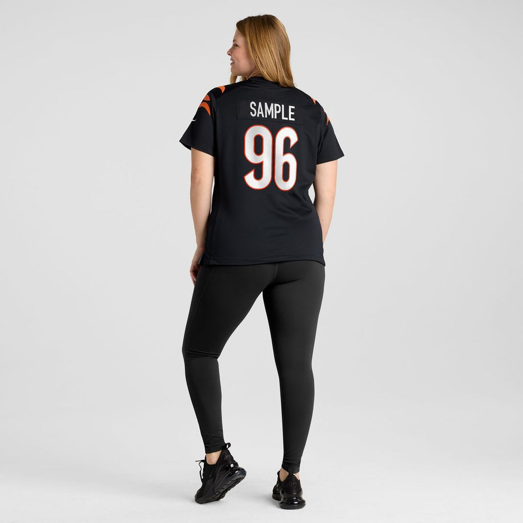 Cam Sample Cincinnati Bengals Nike Women's Game Jersey - Black Official NFL Team Apparel Football Fan Gear