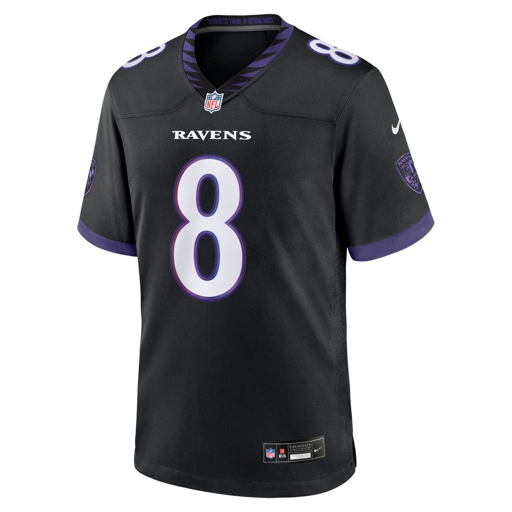 Lamar Jackson Baltimore Ravens Nike Alternate Game Jersey - Purple Official NFL Team Apparel Football Fan Gear