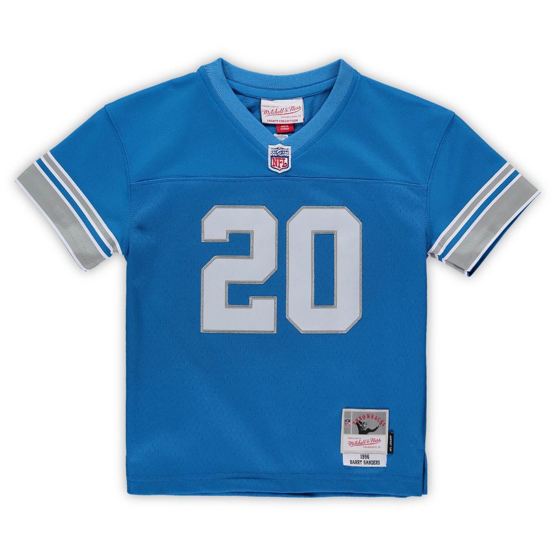 Barry Sanders Detroit Lions Mitchell & Ness Male Preschool 1996 Retired Legacy Jersey - Blue Official NFL Team Apparel Football Fan Gear