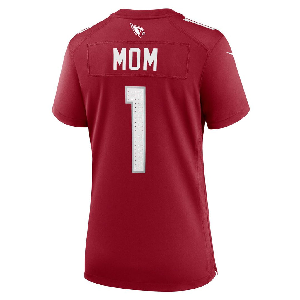 Number 1 Mom Arizona Cardinals Nike Women's Game Jersey - Cardinal Official NFL Team Apparel Football Fan Gear