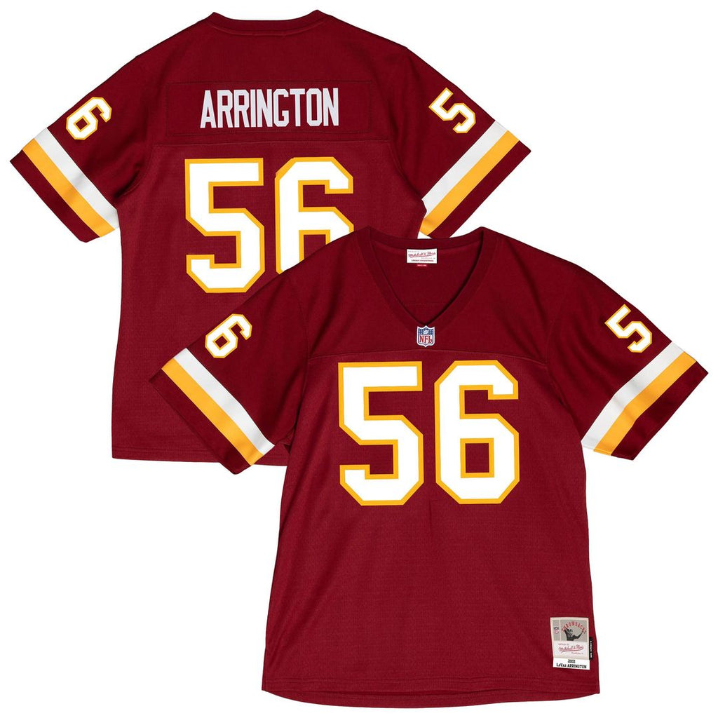 LaVar Arrington Washington Commanders Mitchell & Ness 2001 Legacy Throwback Replica Jersey - Burgundy Official NFL Team Apparel Football Fan Gear