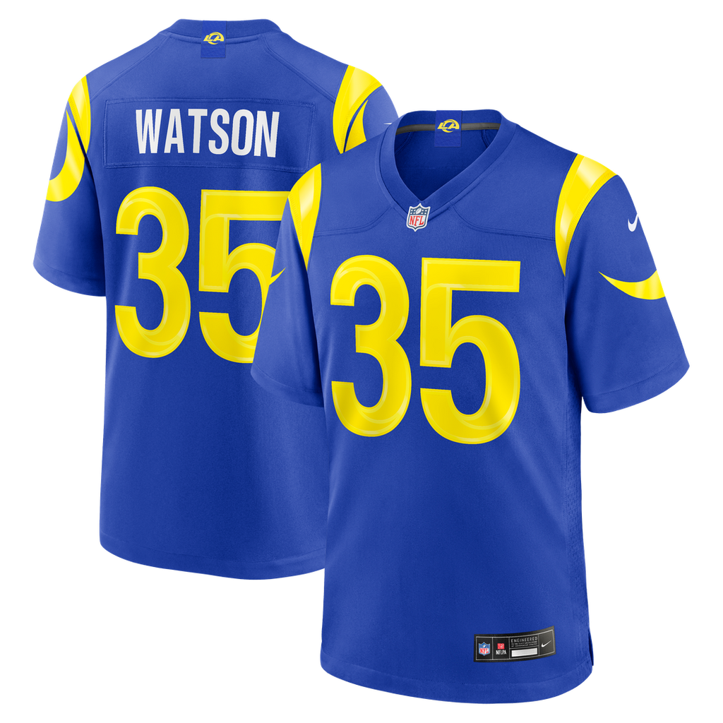 Jaylen Watson Los Angeles Rams Nike Team Game Jersey - Royal Official NFL Team Apparel Football Fan Gear
