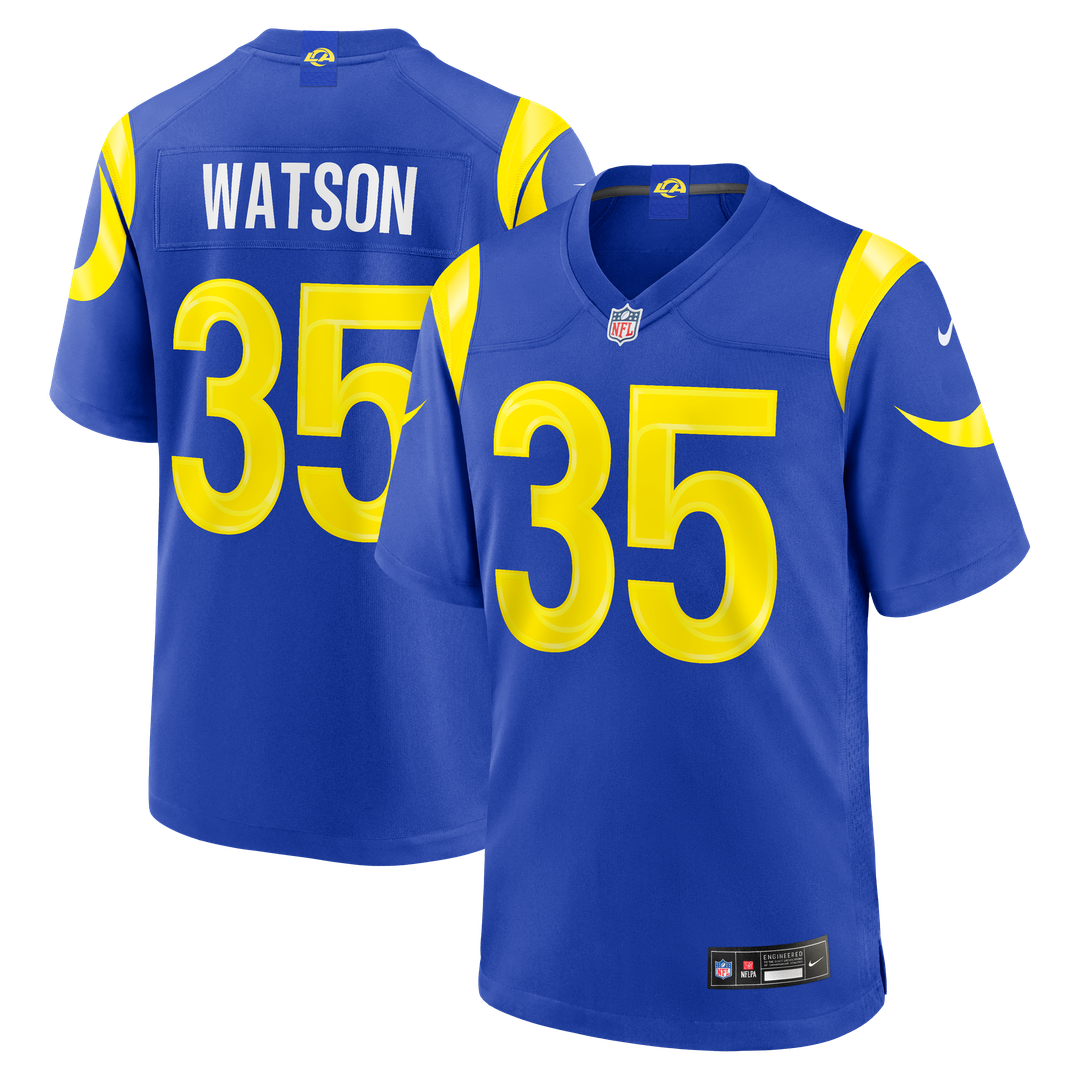 Jaylen Watson Los Angeles Rams Nike Team Game Jersey - Royal Official NFL Team Apparel Football Fan Gear