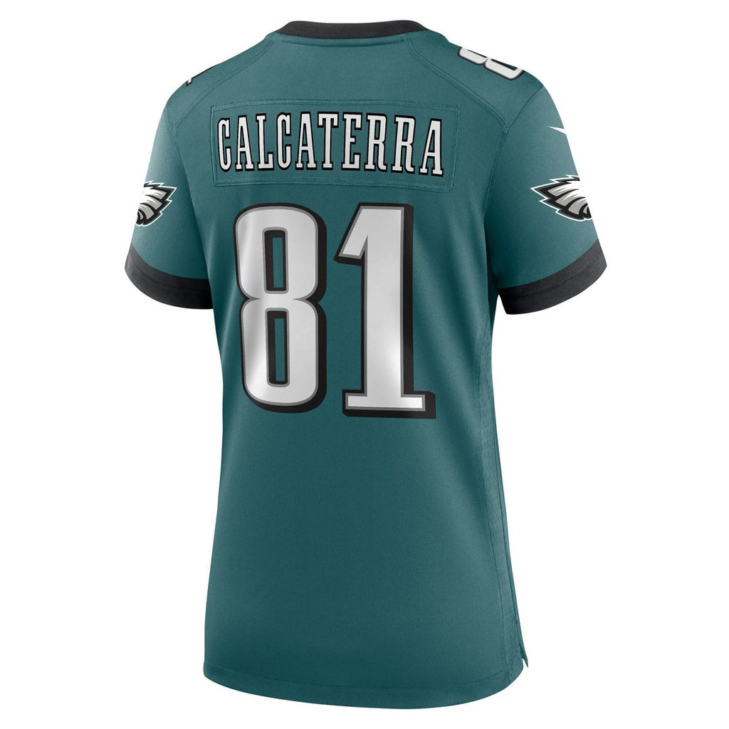 Grant Calcaterra Philadelphia Eagles Nike Women's Team Game Jersey - Midnight Green Official NFL Team Apparel Football Fan Gear