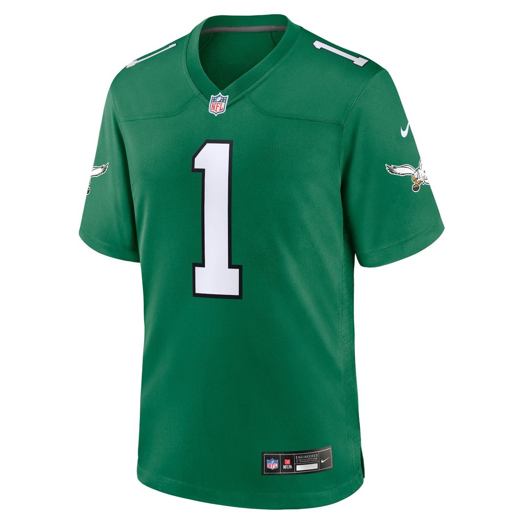 Jalen Hurts Philadelphia Eagles Nike Youth Game Jersey - Kelly Green Official NFL Team Apparel Football Fan Gear